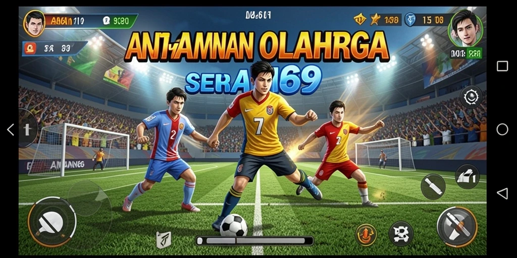 Tampilan gameplay seru dari AMAN69 dengan aksi olahraga yang menegangkan.