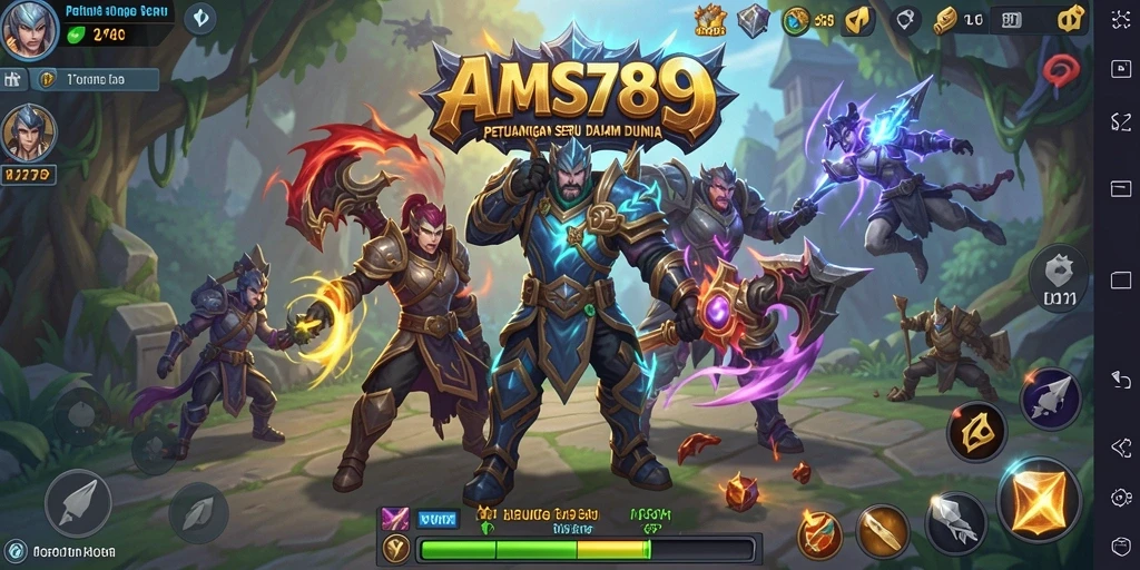 Tampilan gameplay ARPG yang menakjubkan dalam AMS789.