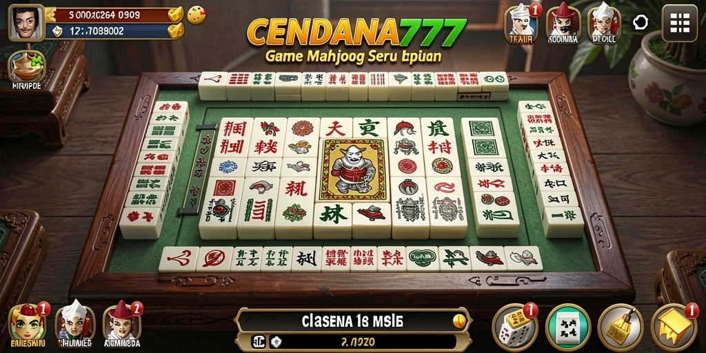 Tampilan menarik dari gameplay CENDANA777 yang menampilkan Mahjong.