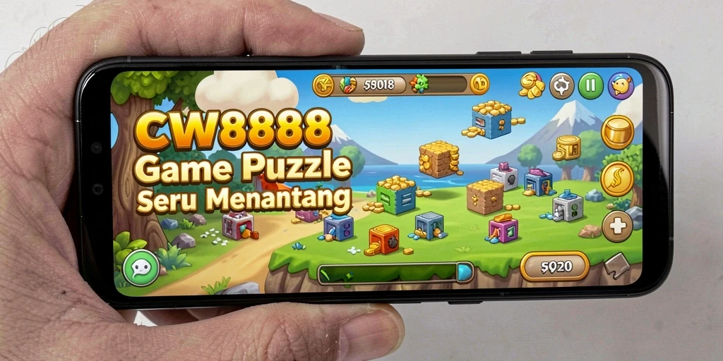 Tampilan gameplay menarik dari game Puzzle CW8888 yang menantang.