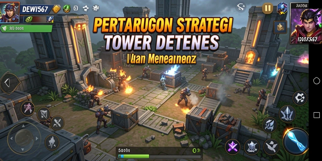 Gameplay seru DEWI567 dalam mode Tower Defense yang penuh strategi.