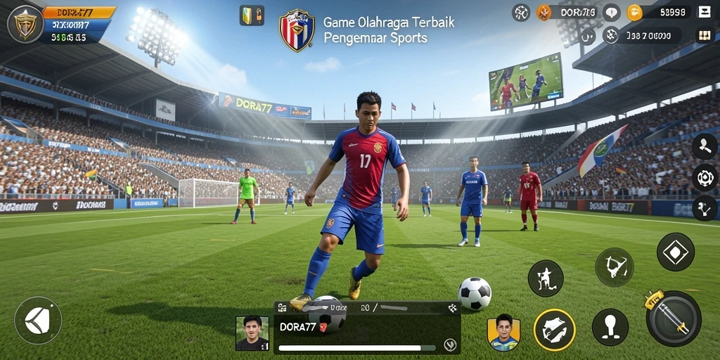 Tampilan gameplay DORA77 yang memukau saat pertandingan olahraga.