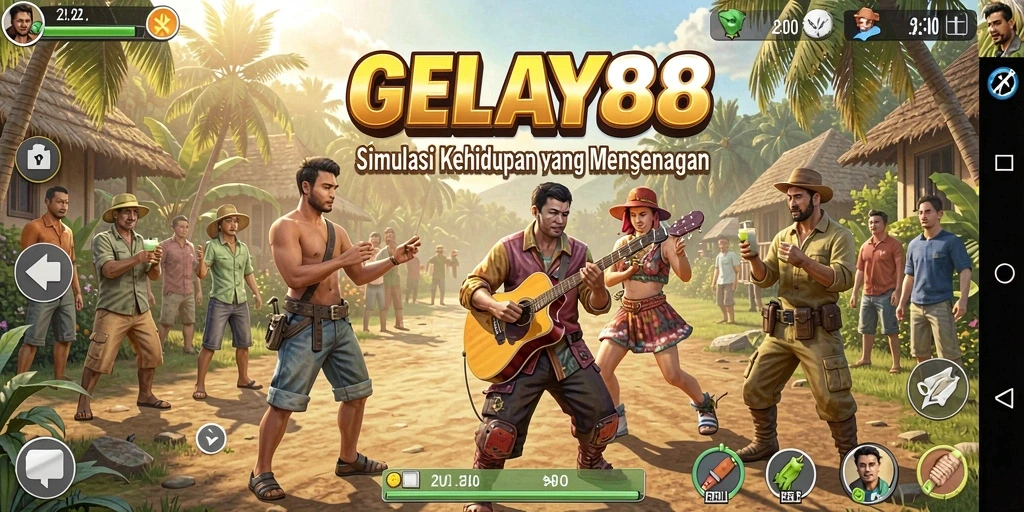 Screenshot menunjukkan serunya gameplay dalam simulasi kehidupan.