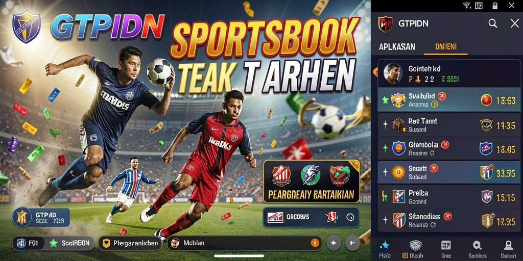 Tampilan utama GTPIDN pada saat permainan Sportsbook.