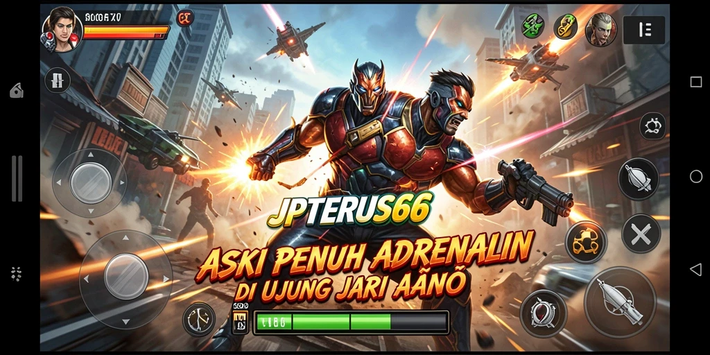 Tangkapan layar permainan JPTERUS66 yang menampilkan aksi mendebarkan dan grafik yang mengesankan.