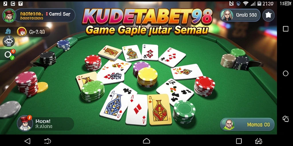 Screenshot gameplay Gaple yang seru di KUDETABET98.