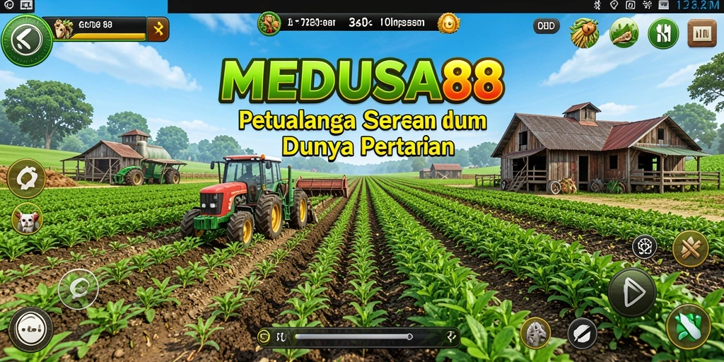 Tampilan gameplay Farming di MEDUSA88 yang menarik dan interaktif.