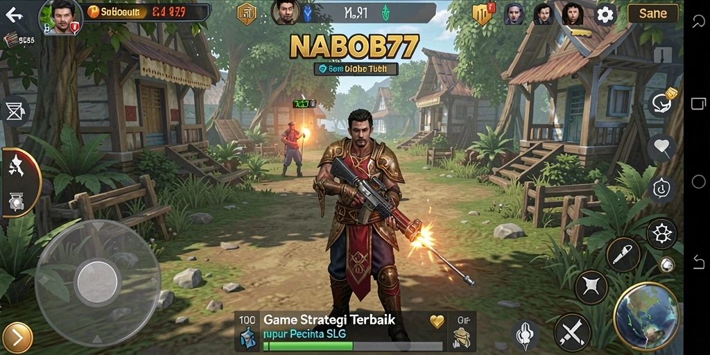 Screenshot utama NABOB77 menunjukkan gameplay strategi yang mendebarkan.