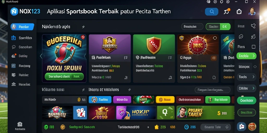 Tampilan menarik dari gameplay Sportsbook NOX123 yang interaktif.