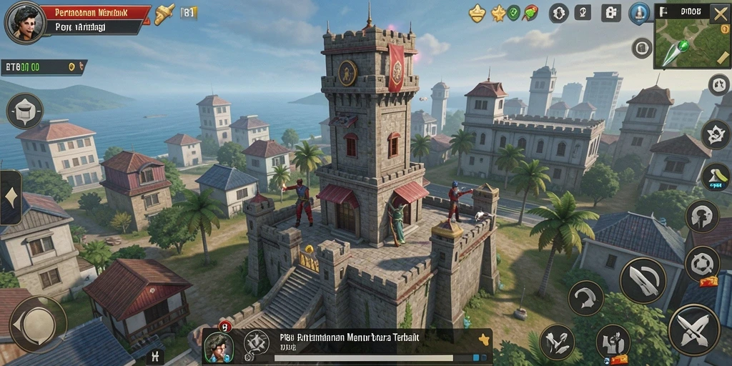 Gameplay seru di PT89 dengan menara dan musuh yang beragam.